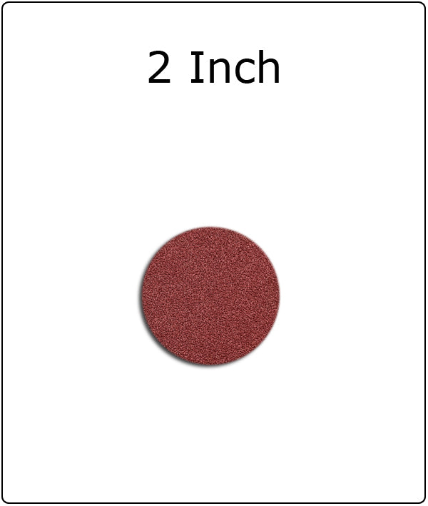 2 Inch Red Grain Hook & Loop Sanding Discs
