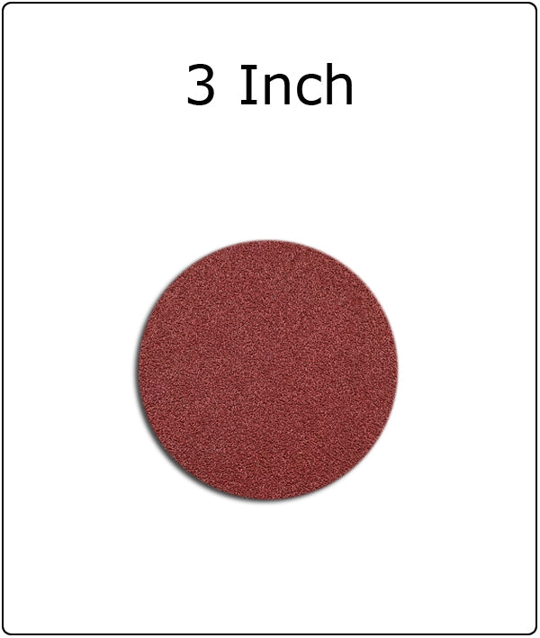 3 Inch Red Grain Hook & Loop Sanding Discs