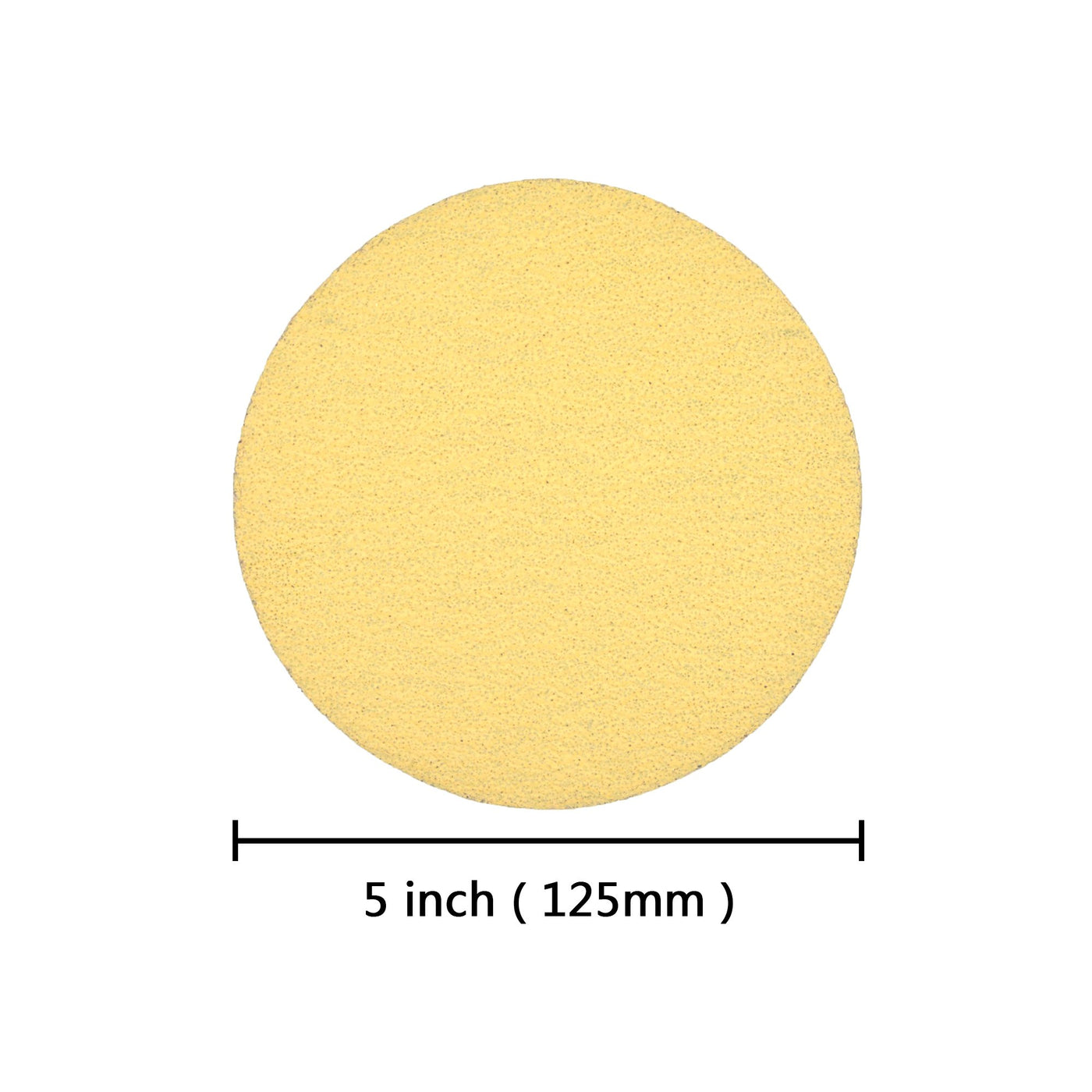 5 Inch Yellow Grain Hook & Loop Sanding Discs