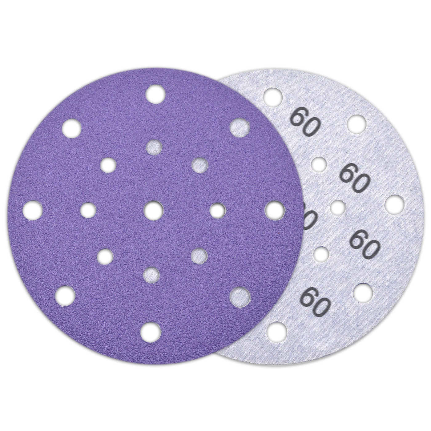 6 Inch 17-Hole Hook & Loop Sanding Discs