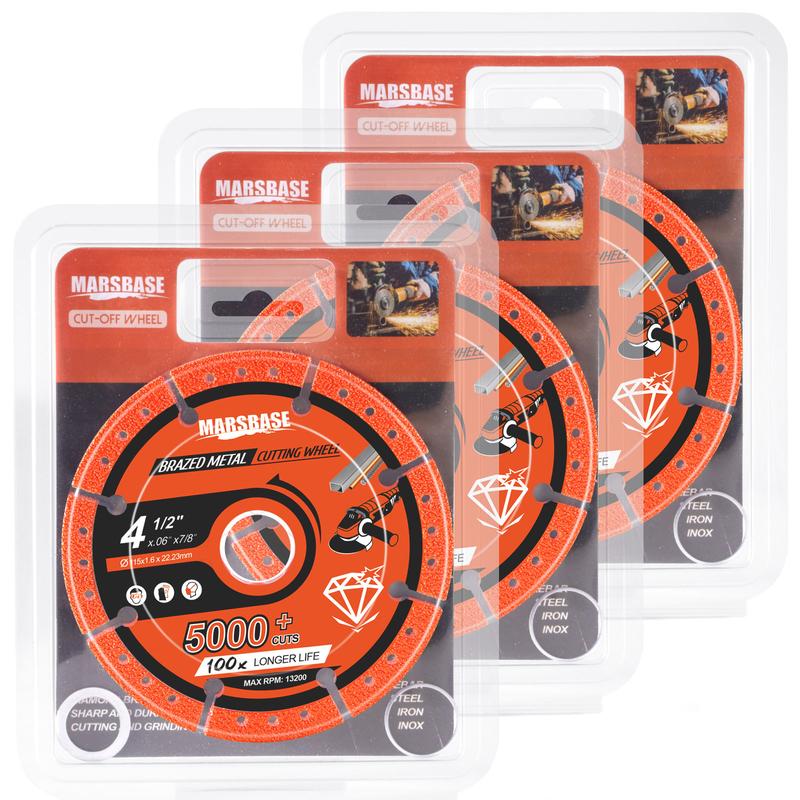 4-1/2" Diamond Cutting Wheels + Adapters — Single Item Free Shipping