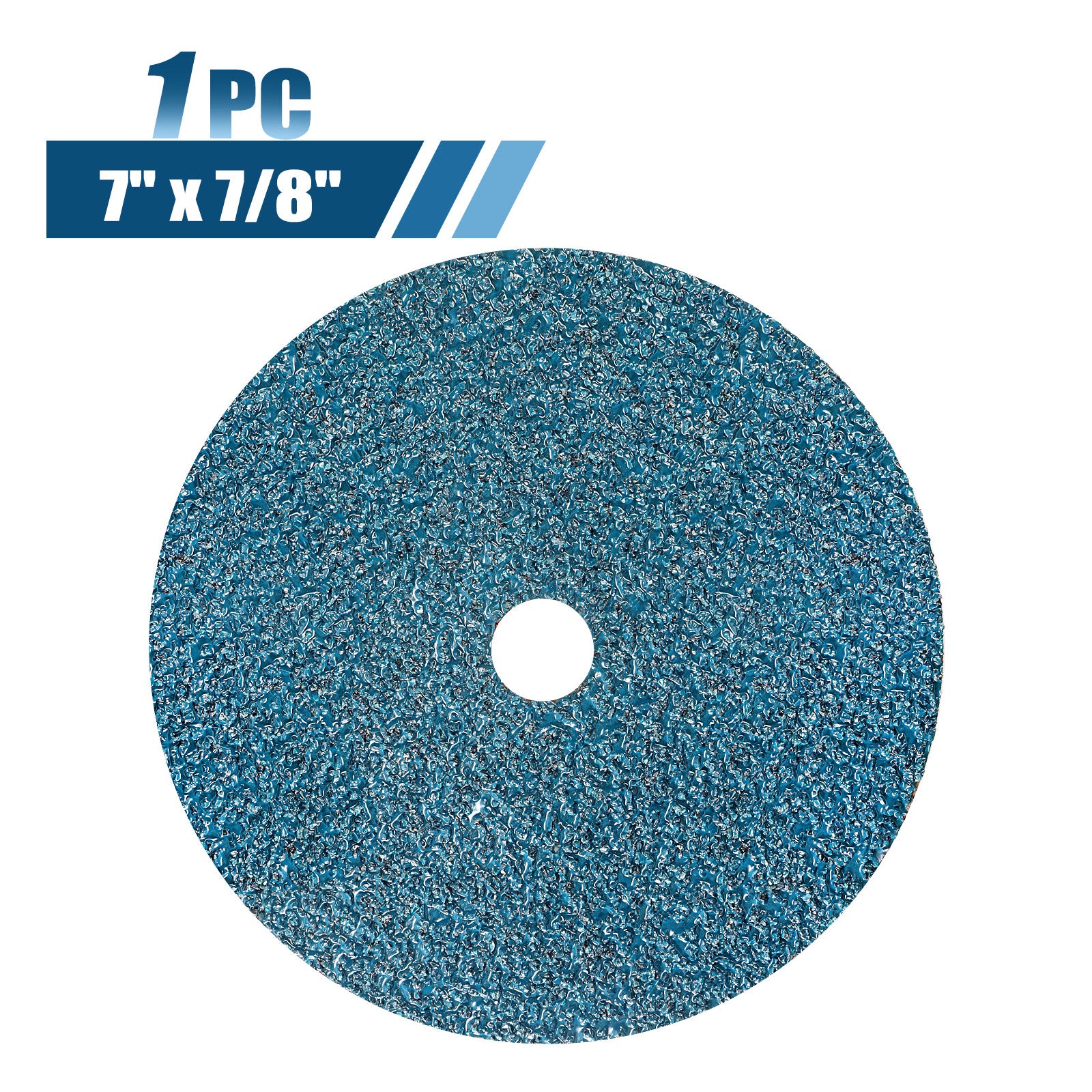 7" x 7/8" Zirconia Resin Fiber Sanding Discs - 1Pc