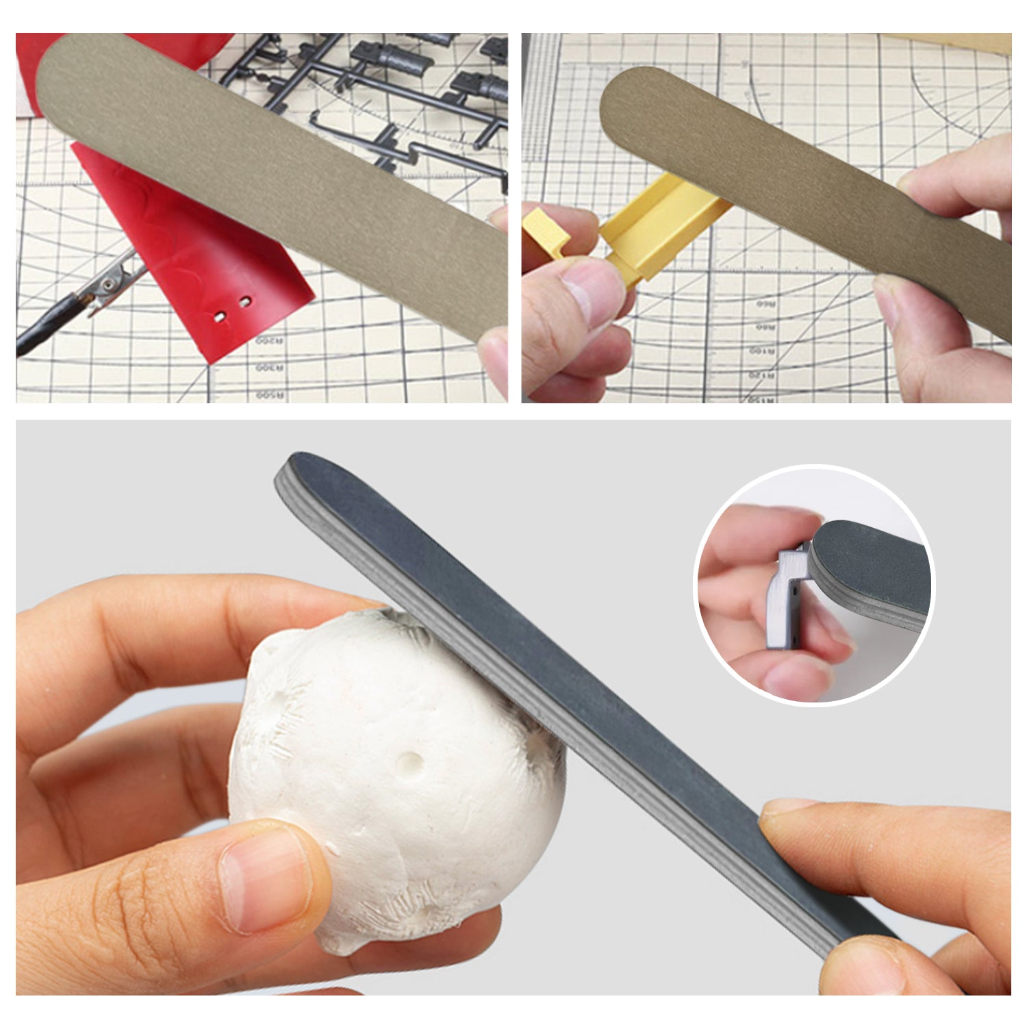 High-precision Manual Sanding Block , Sanding Sticks for Plastic Models Metal and Wood Sanding Tools 2000-10000 Grit,20PCS/PACK