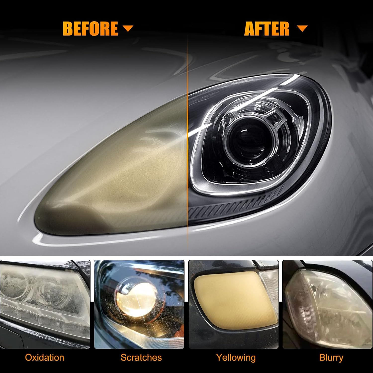 3" Headlight Restoration Sanding and Polishing Discs for Drill Use - 24Pcs/Box