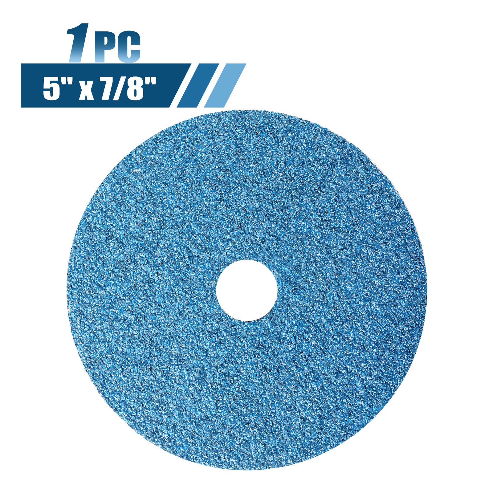 5" x 7/8" Zirconia Resin Fiber Sanding Discs - 1Pc