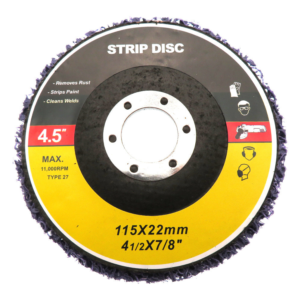 4-1/2" x 7/8" Roll Lock Strip and Clean Disc(Purple)