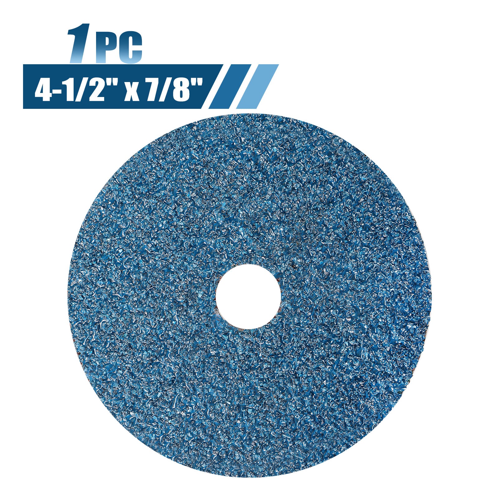 4-1/2" x 7/8" Zirconia Resin Fiber Sanding Discs - 1Pc