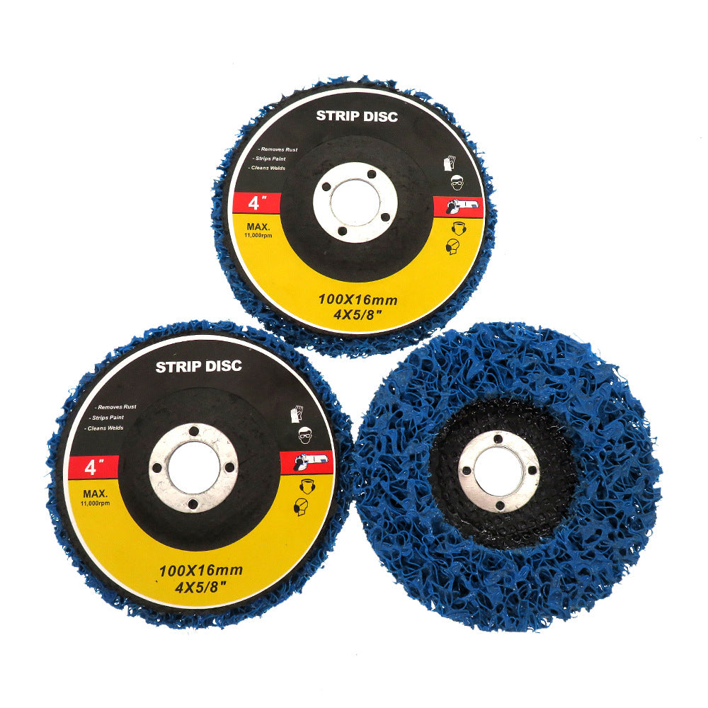 4" x 5/8" Roll Lock Strip and Clean Disc(Blue)