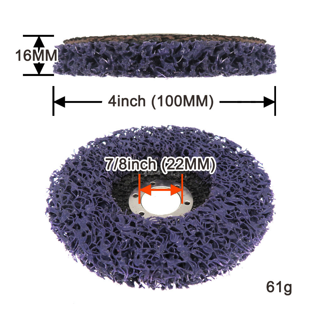 4" x 5/8" Roll Lock Strip and Clean Disc(Purple)