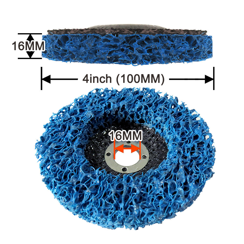 4" x 5/8" Roll Lock Strip and Clean Disc(Blue)