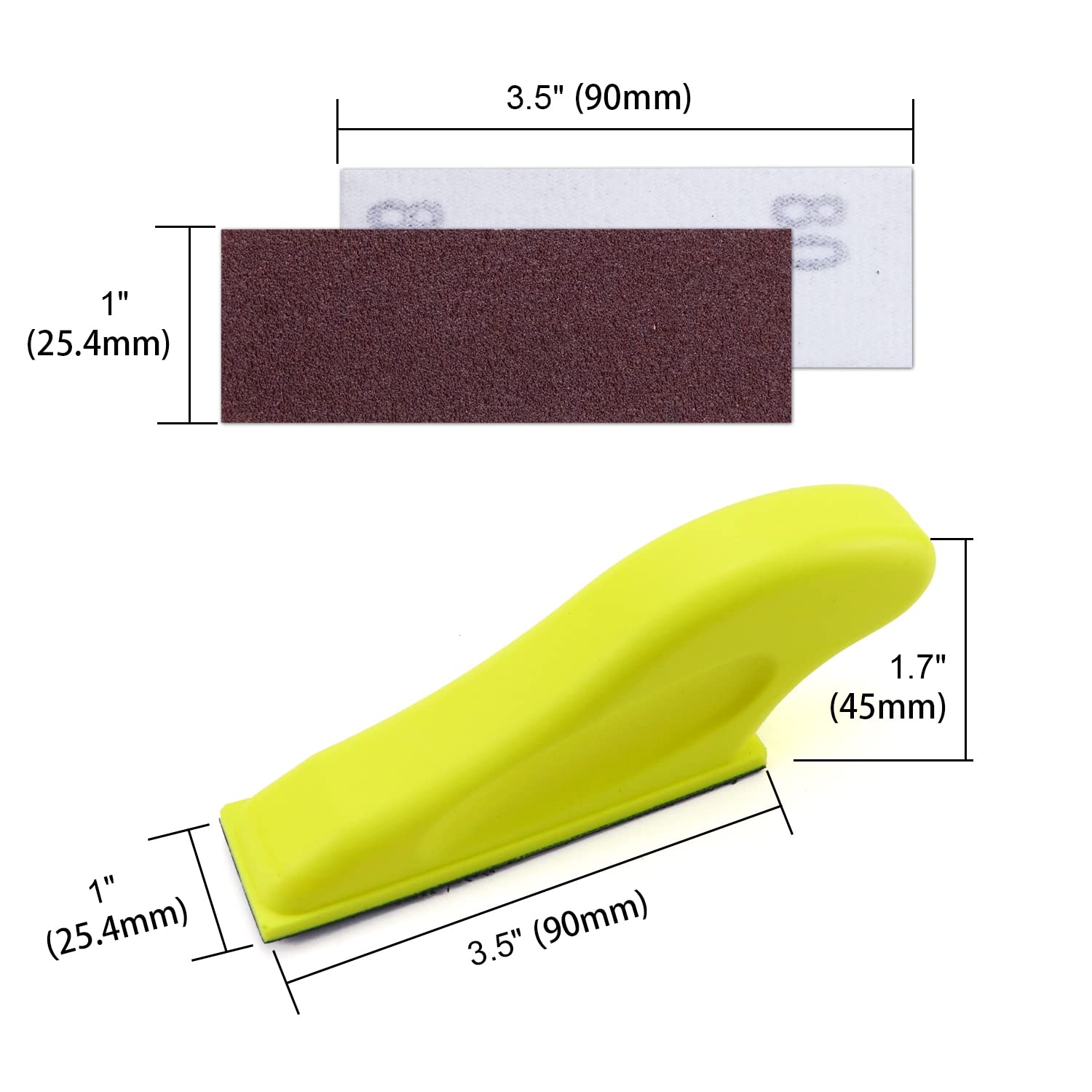 Micro Sanding Tools 3.5” x 1” Mini Handle Sander Kit