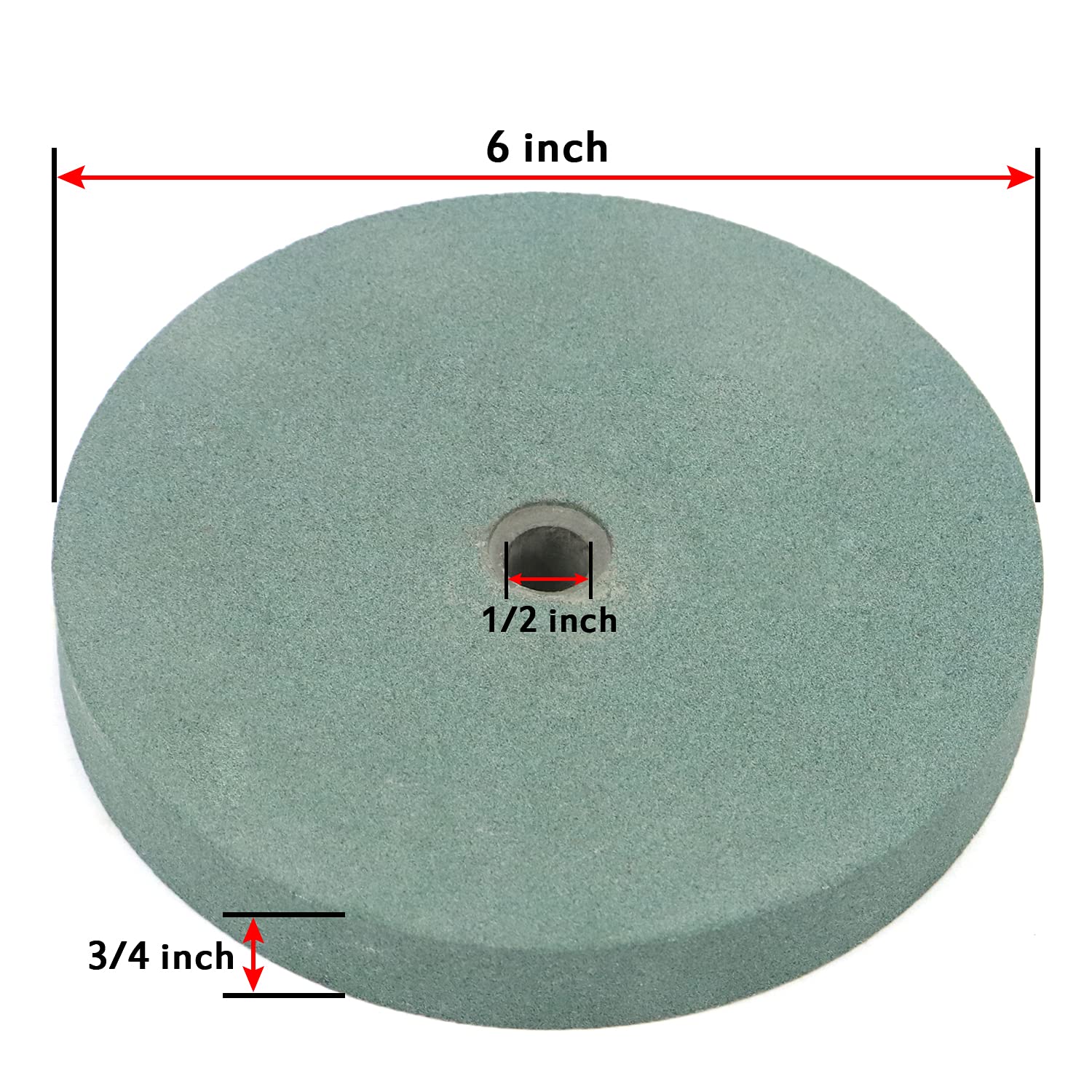1" x 1/2'' Arbor 120 Grit Silicon Carbide Bench Grinder Grinding Wheel