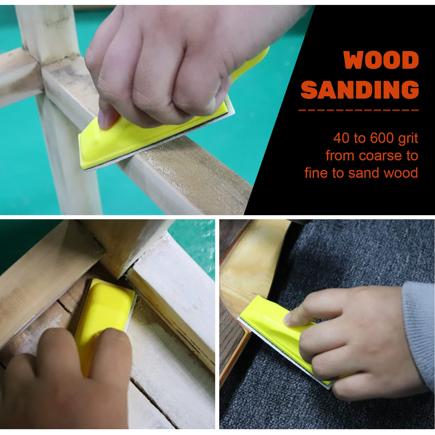 Micro Sanding Tools 3.5” x 1” Mini Handle Sander Kit