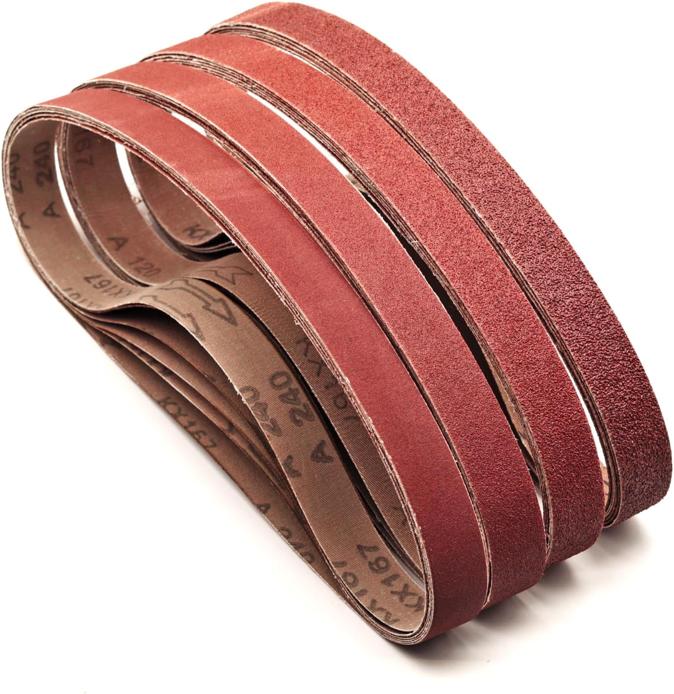 3/8" x 13" (10*330mm) Aluminum Oxide A/O Sanding Belt,1 PC