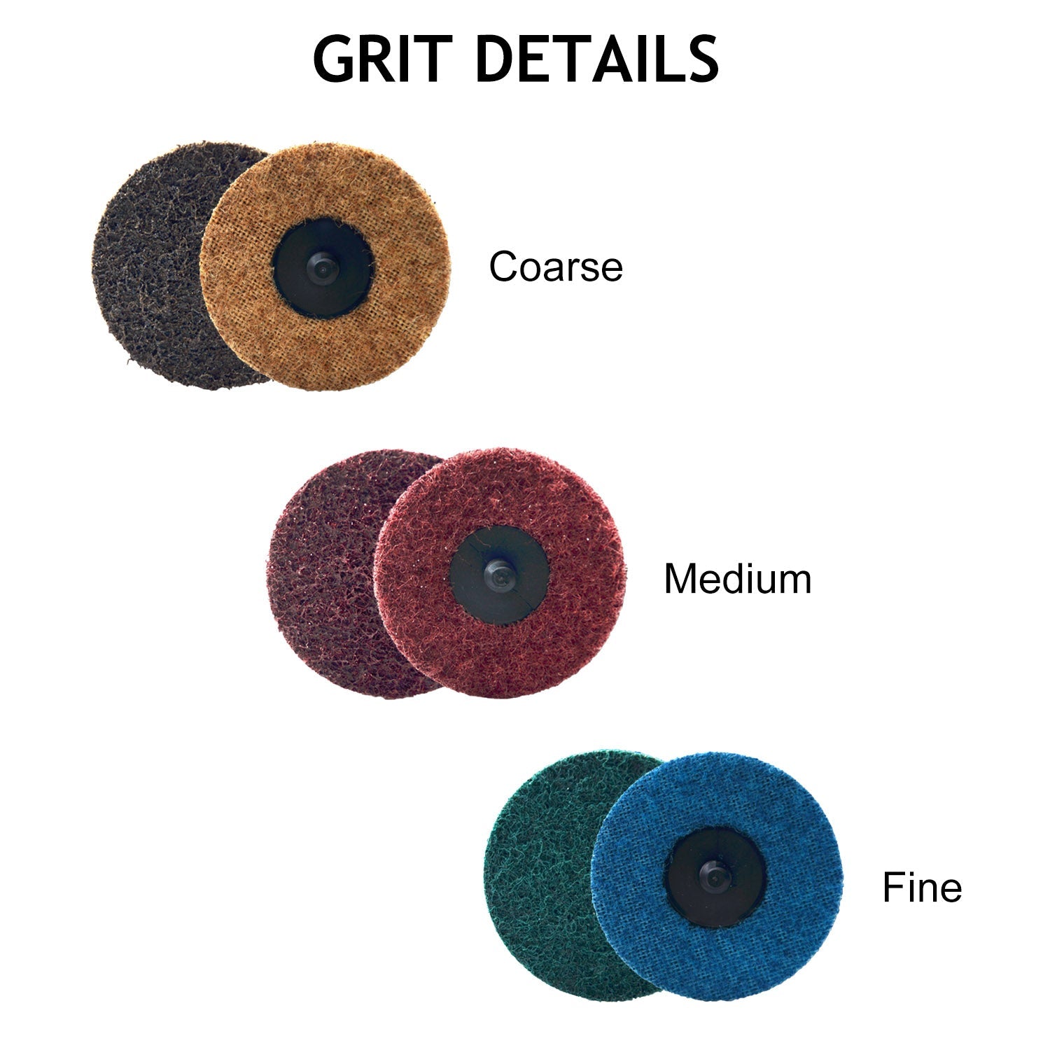 3" (76mm) Non Woven Type R Quick Change Surface Conditioning Discs, 1PC