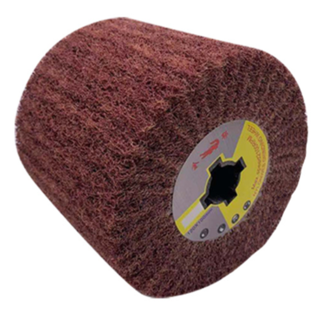 4.5” x 4” Non-Woven Surface Conditioning Finishing Drum with 3/4" Quad Keyway