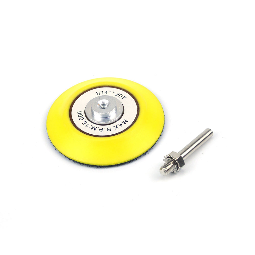 3" (75mm) x 6mm Shank Hook & Loop Back-up Sanding Pads