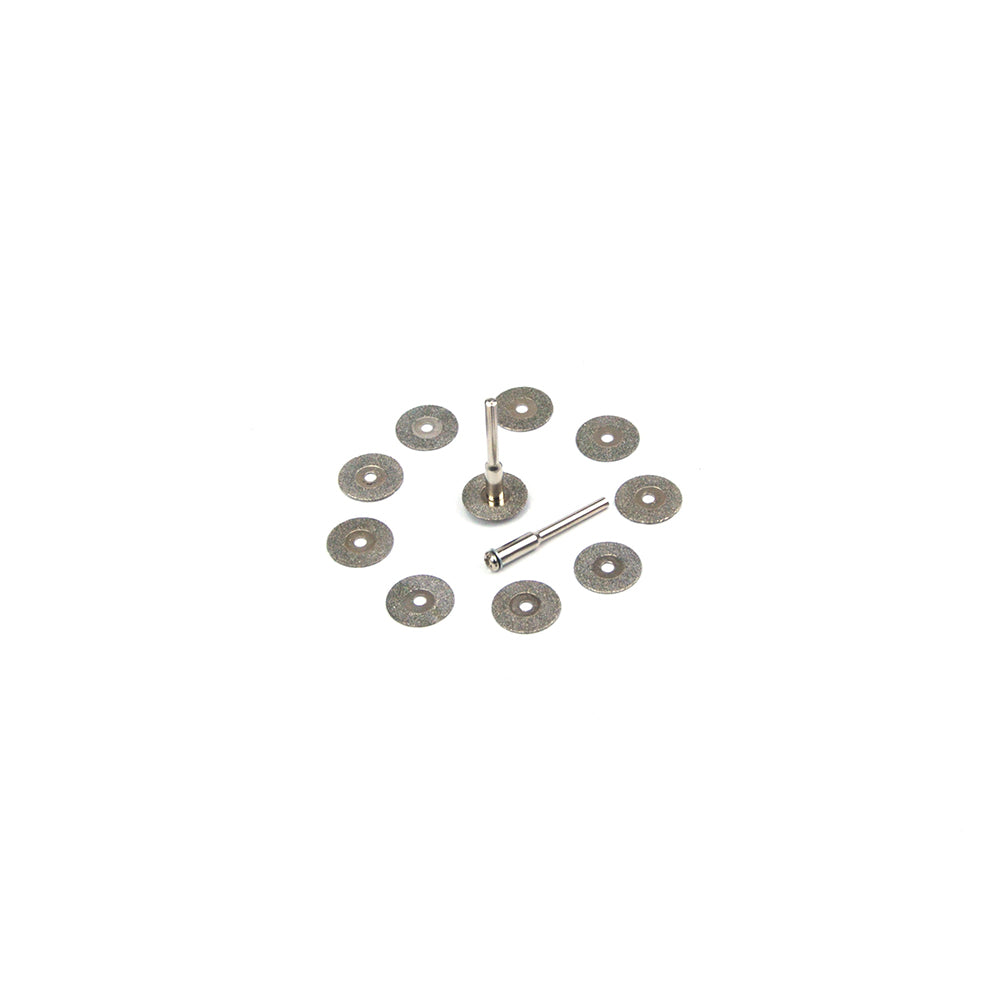 16mm Mini Carborundum Cutting Discs 3mm Shank Cutting Wheels, 12pcs Set