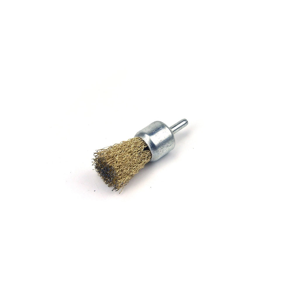 25mm x 6mm Shank Mounted Copper Plated Stainless Steel Wire End Brushes