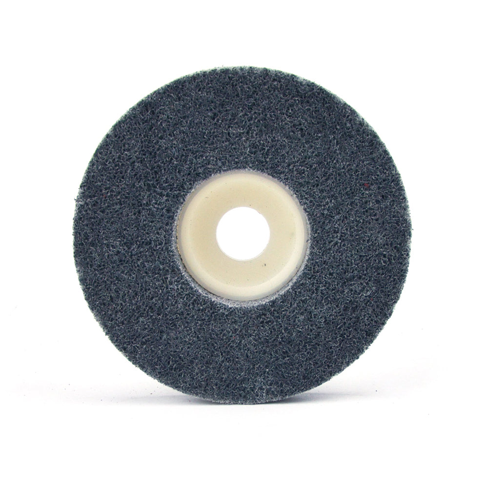 4" (100mm) x 10mm Nylon Fiber Buffing Polishing Wheel Sanding Disc for Angle Grinders, Carborundum