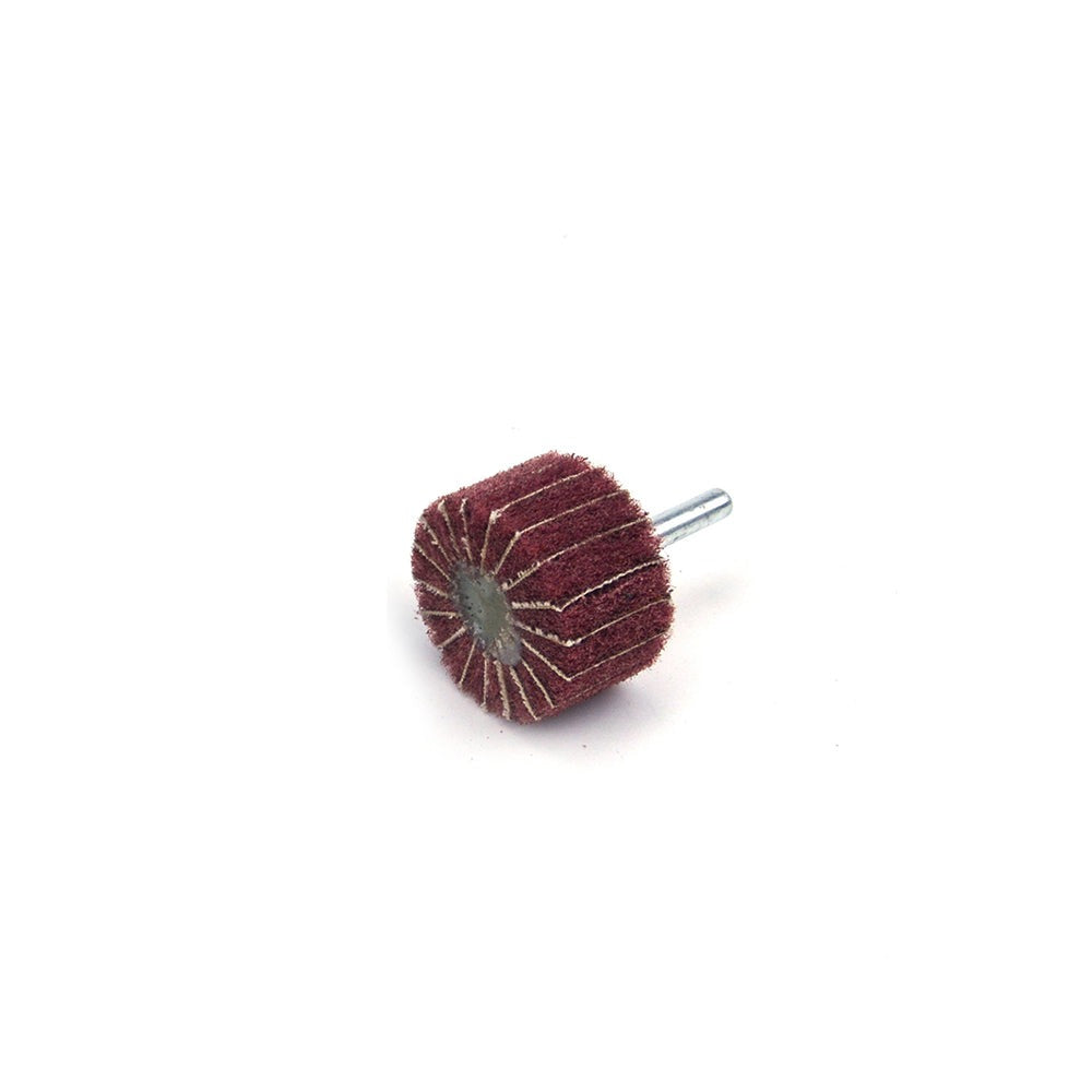 40mmx25mmx6mm Mounted Shank Cylinder Points Scouring Pad Interleaf Flap Grinding Wheels, 240 Grit