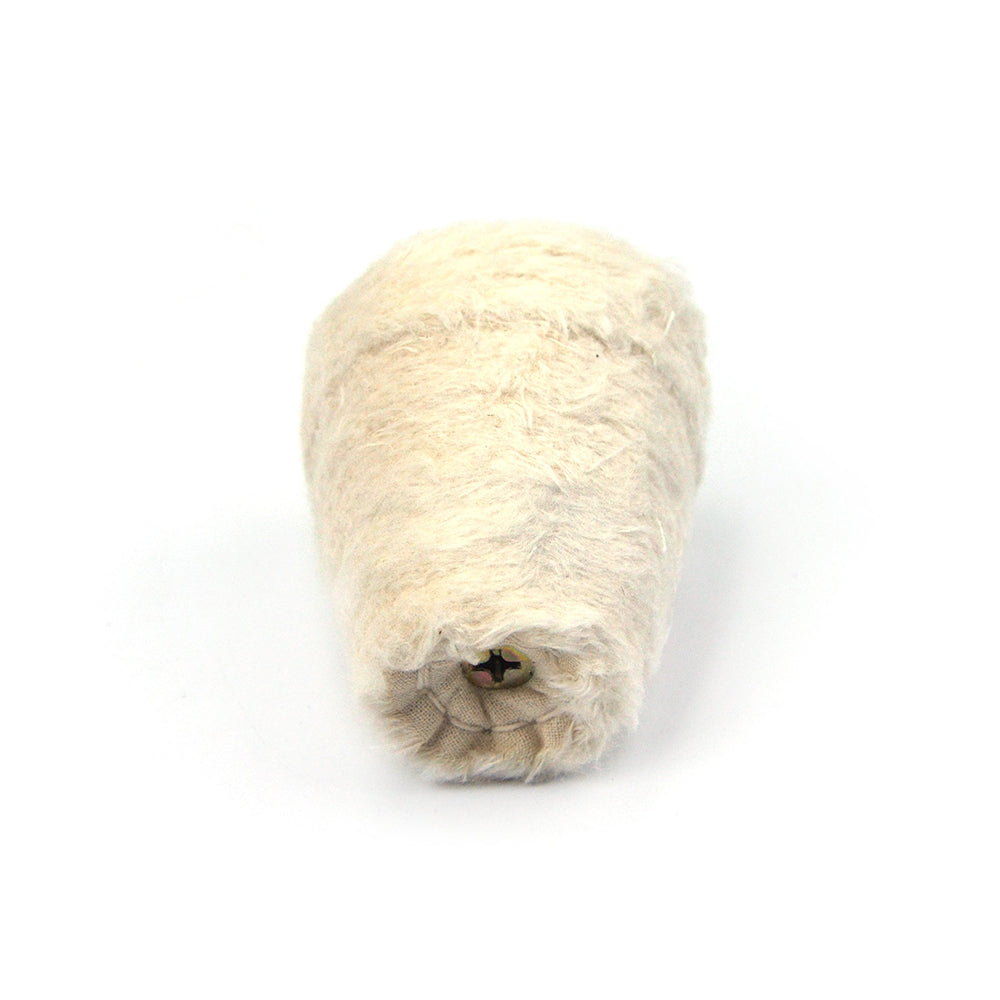 60x55mm x 6mm Shank Mounted Cotton Buffing Wheels, Conical