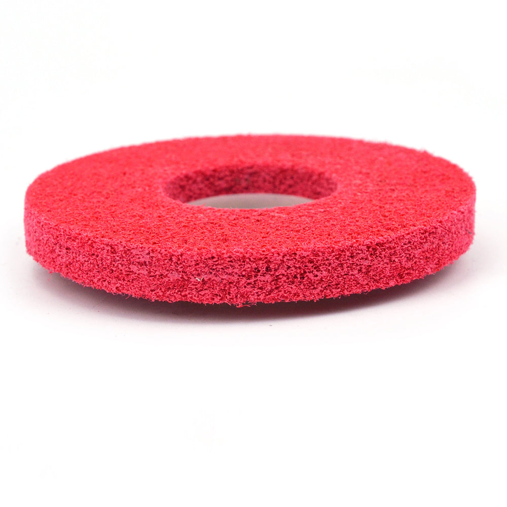 4" (100mm) x 10mm Nylon Fiber Buffing Polishing Wheel Sanding Disc for Angle Grinders, White Corundum