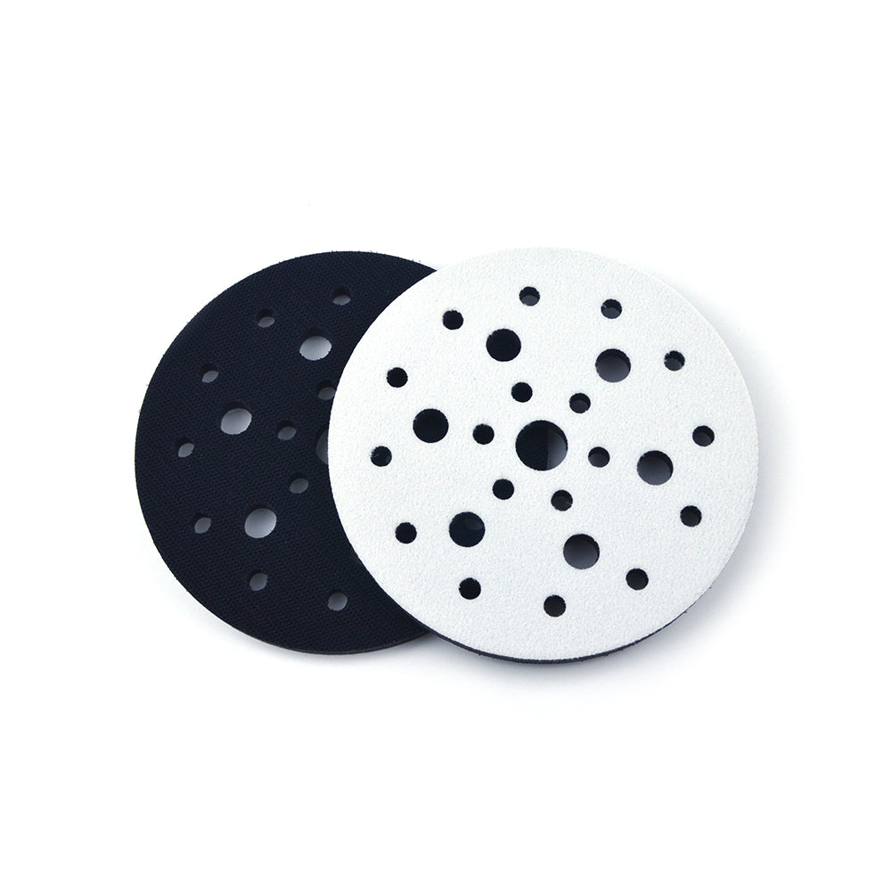 6" (150mm) 25-Hole Soft Sponge Dust-free Interface Buffer Backing Pads