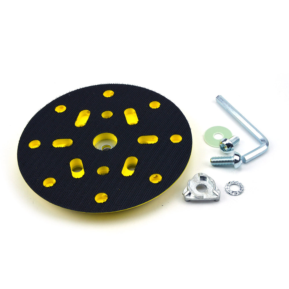 6" (150mm) Multi-Hole All in One Dust-free M8 and 5/16-24" Thread Back-up Sanding Pad