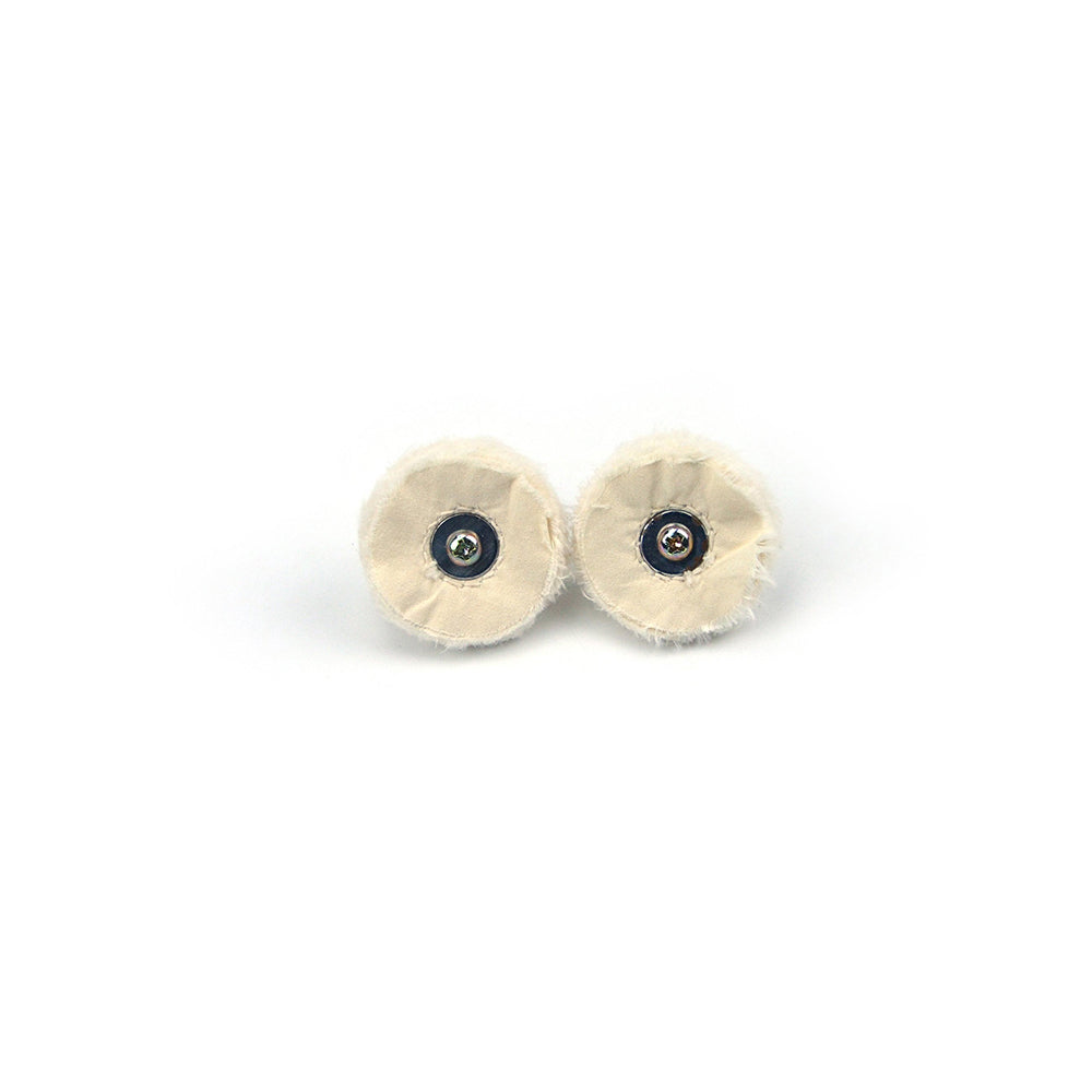 2" (50mm) x 6mm Shank Mounted Cotton Buffing Wheels