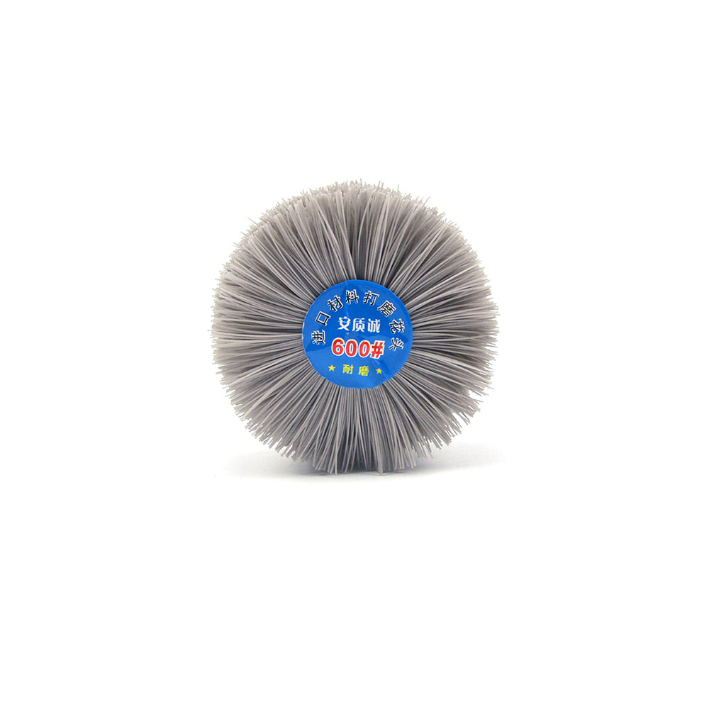 600 Grit 6mm Shank Mounted Nylon Wire Grinding Flower Head Wheel Brush for Woodworking