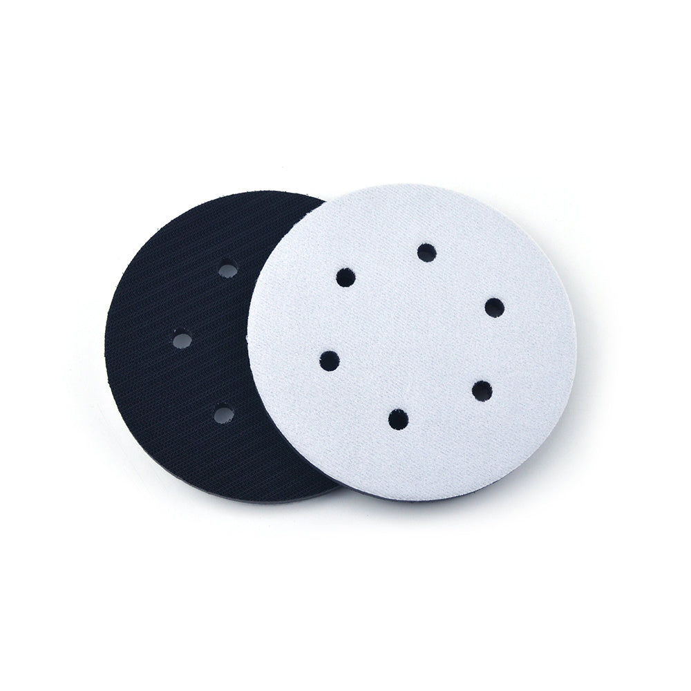 6" (150mm) 6-Hole Soft Sponge Dust-free Interface Buffer Backing Pads