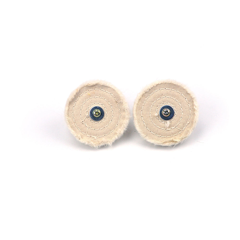 3" (75mm) x 6mm Shank Mounted Cotton Buffing Wheels