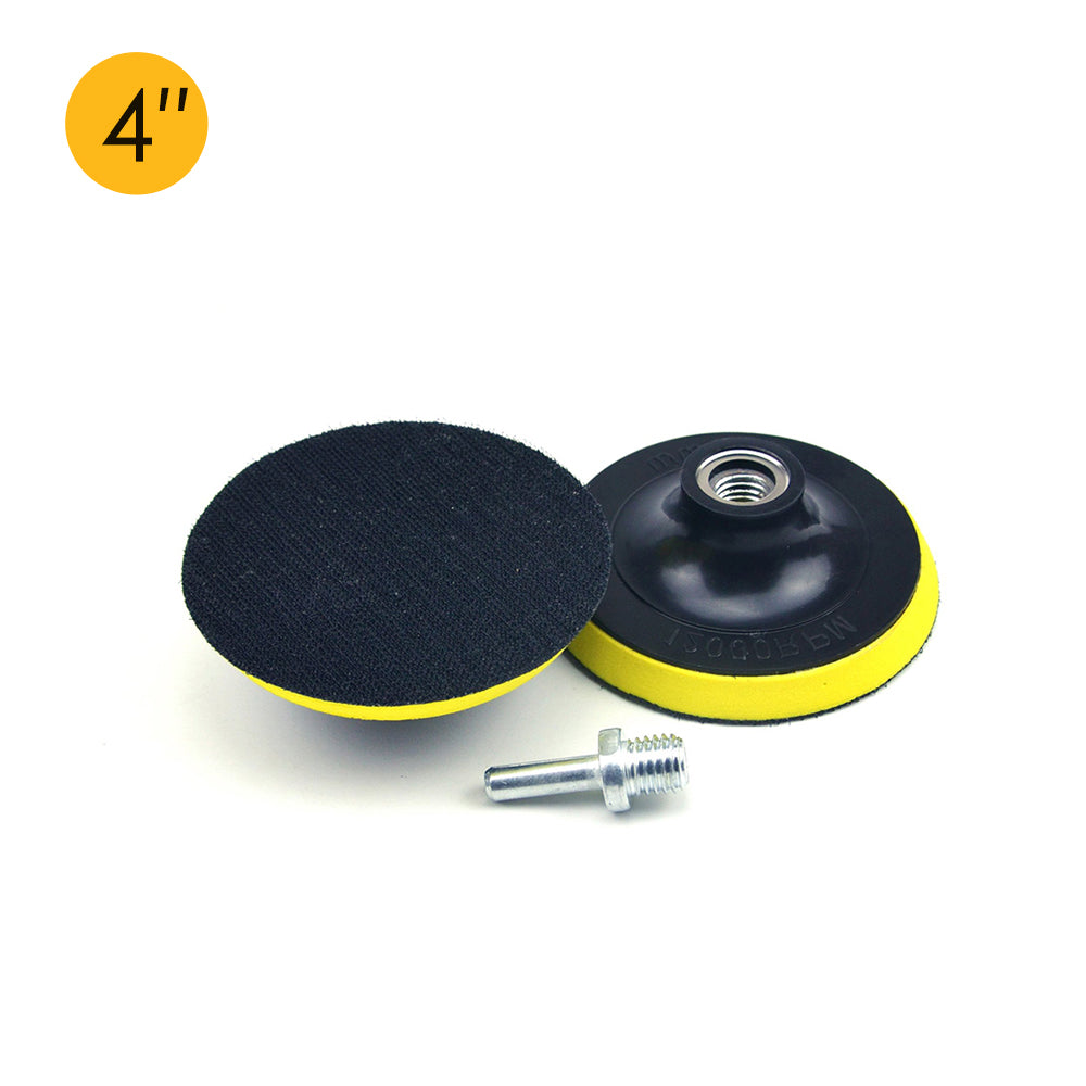 4" (100mm) x M14 Thread Hook & Loop Back-up Sanding Pads