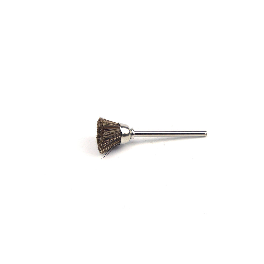 16mm x 3mm Mounted Shank Horse Bristle Taper Cup Wheel Brushes