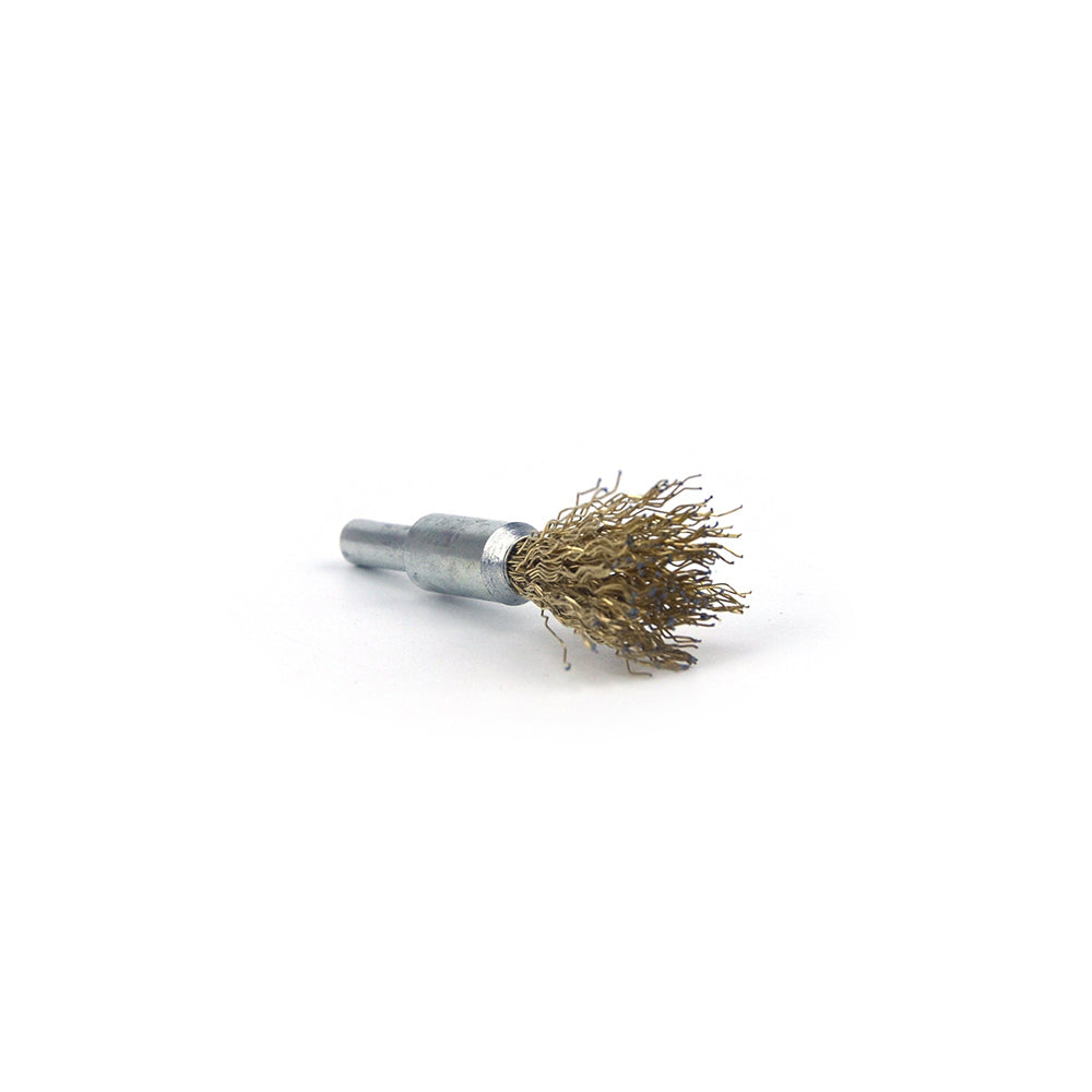 10mm x 6mm Shank Mounted Copper Plated Stainless Steel Wire End Brushes