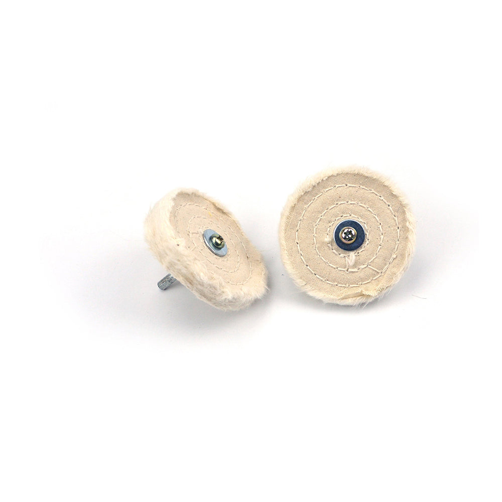 3" (75mm) x 6mm Shank Mounted Cotton Buffing Wheels