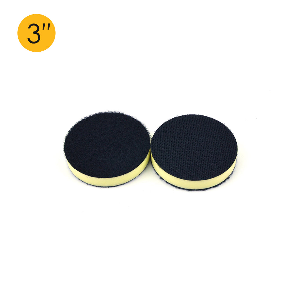 3" (75mm) PU Foam High Density Hard Hook & Loop Surface Protection Interface Buffer Backing Pad