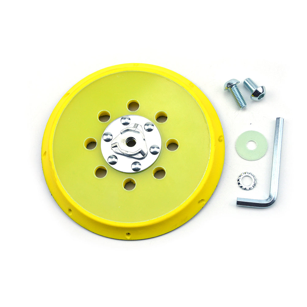 6" (150mm) Multi-Hole All in One Dust-free M8 and 5/16-24" Thread Back-up Sanding Pad