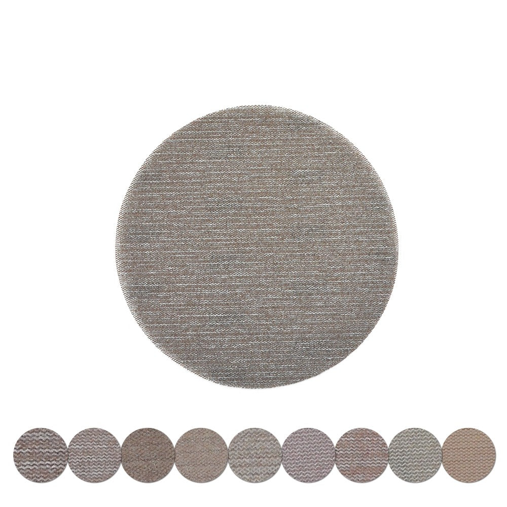 6" (150mm) Hook & Loop or Clip on Sander Pads,Mesh Dust Free Sanding Discs(80-600 Grit), 1 Disc