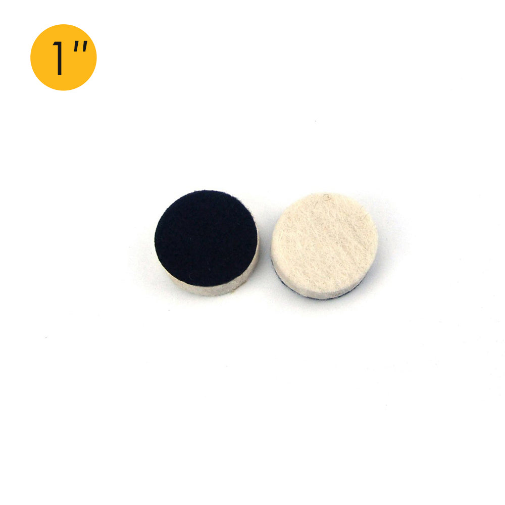 1" (25mm) Velcro Polishing Woolen Felt Discs