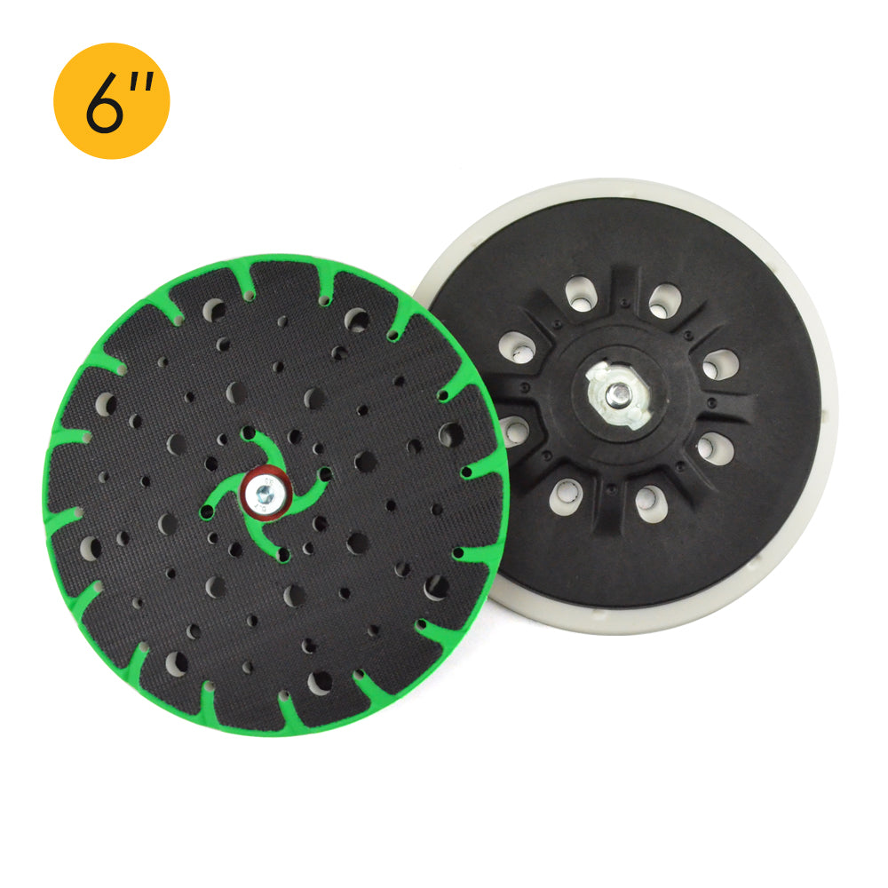 6" (150mm) x M8 Thread 17/48 Hole Dust-free Hook & Loop Back-up Sanding Pads for FESTOOL Sander