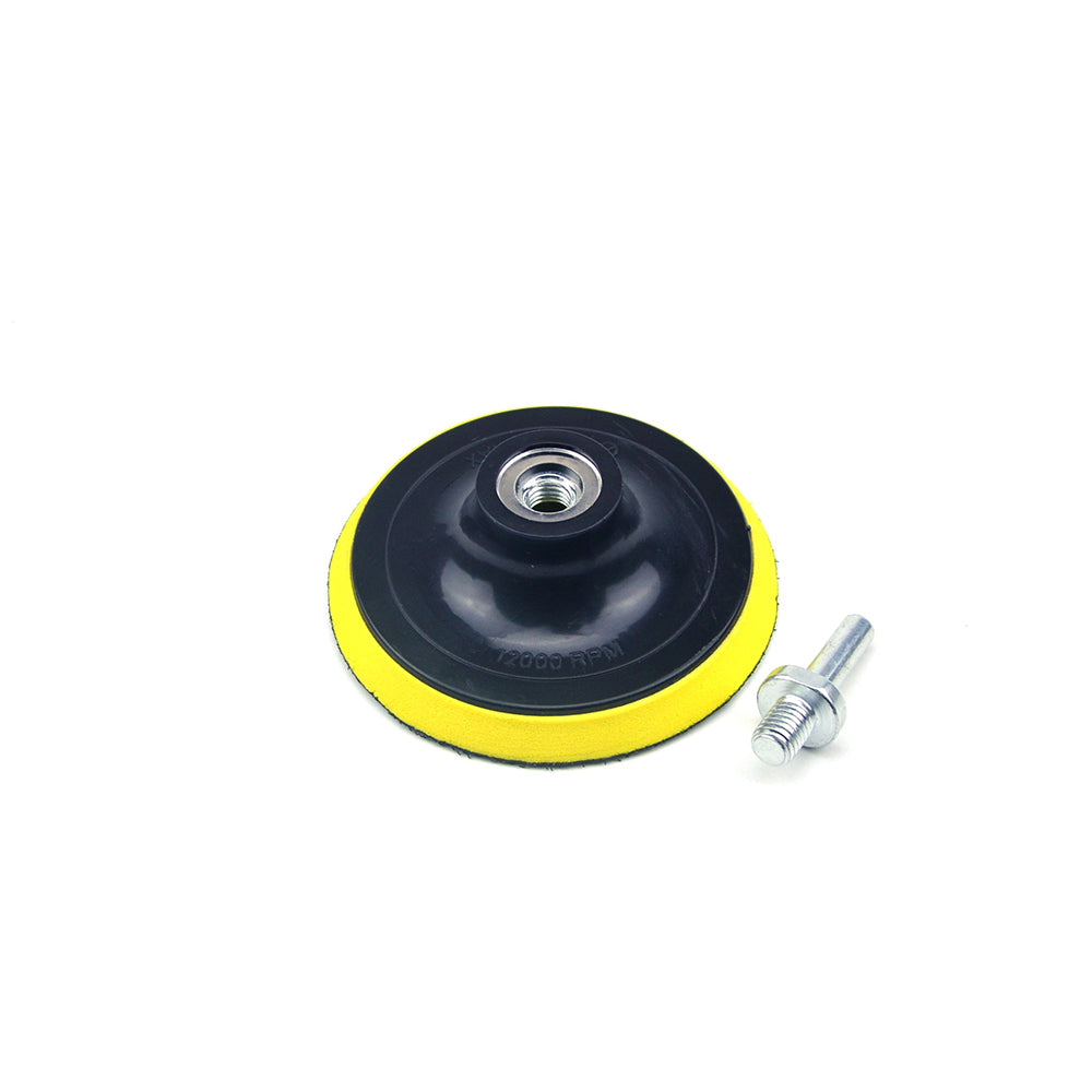 4" (100mm) x M10 Thread Hook & Loop Back-up Sanding Pads