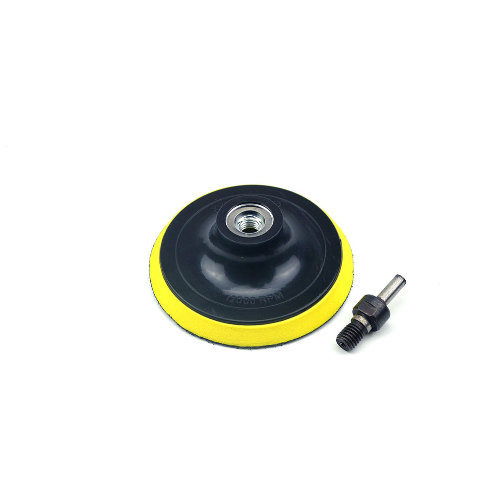 4" (100mm) x M10 Thread Hook & Loop Back-up Sanding Pads