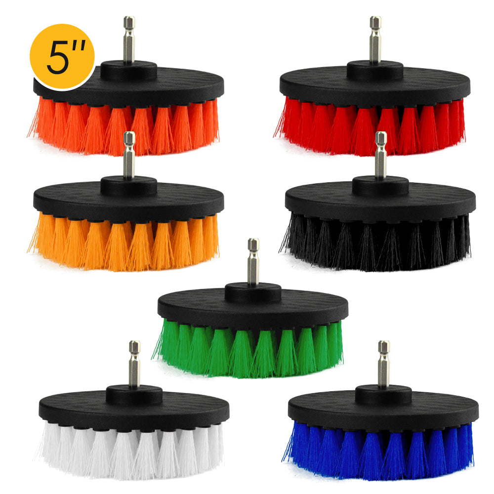 5" (125mm) Electric Drill Cleaning Brush For Household/Automotive with 6mm Shank Drill Attachment, 1 PC