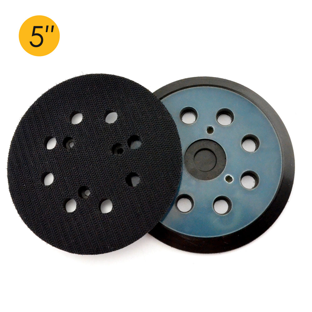 5" (125mm) 8-Hole 3 Nails Black Back-up Sanding Pads