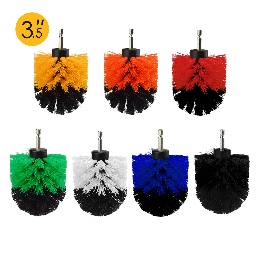 3.5" (88mm) Electric Drill Cleaning Brush For Household/Automotive with 6mm Shank Drill Attachment, 1 PC