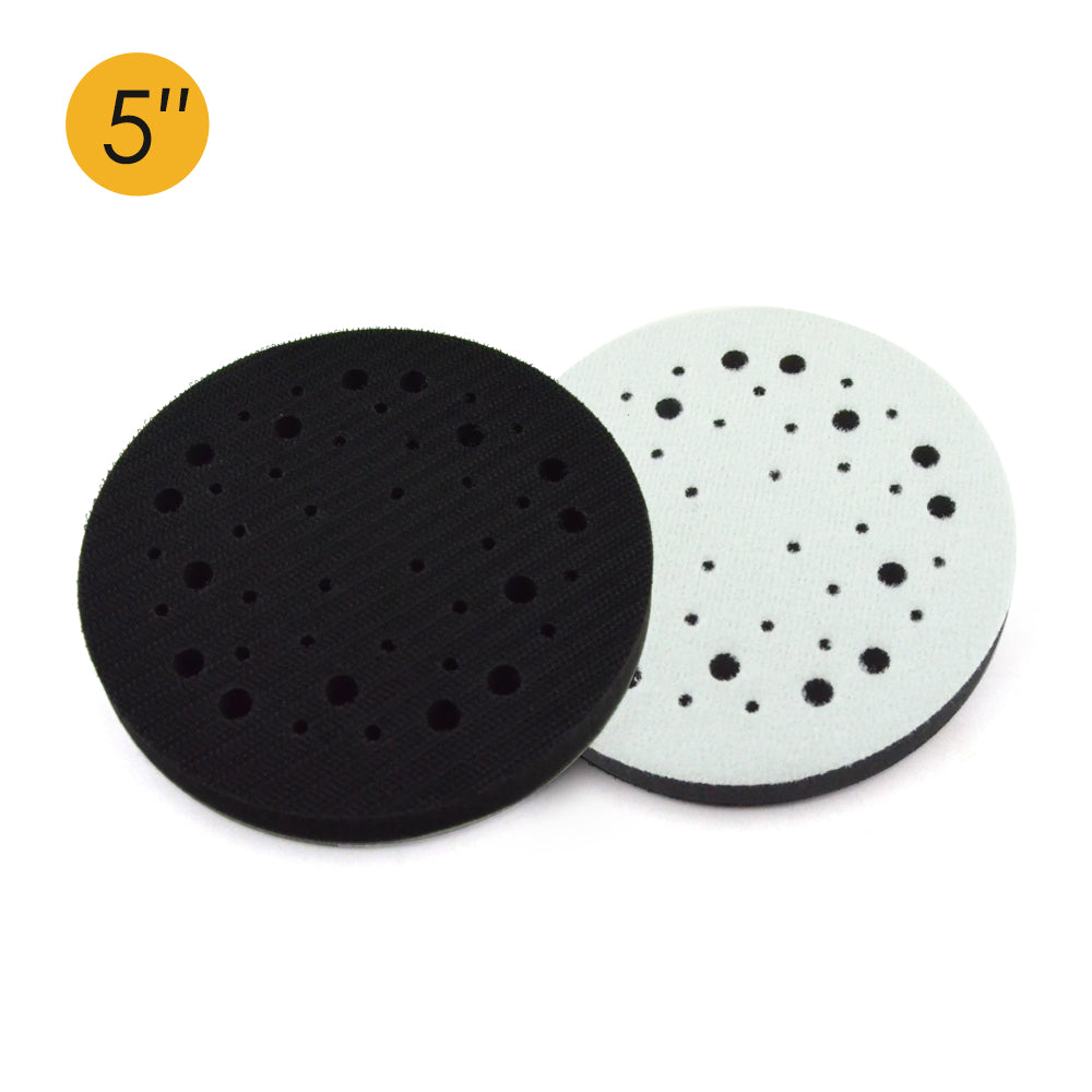 5" (125mm) 44-Hole Soft Sponge Dust-free Interface Buffer Backing Pads