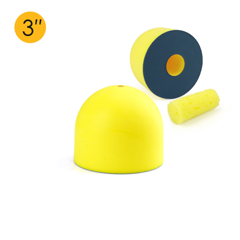 3" (72mm) PSA Manual Water Flooding Hook & Loop Back-up Sanding Pads for Wet Sanding