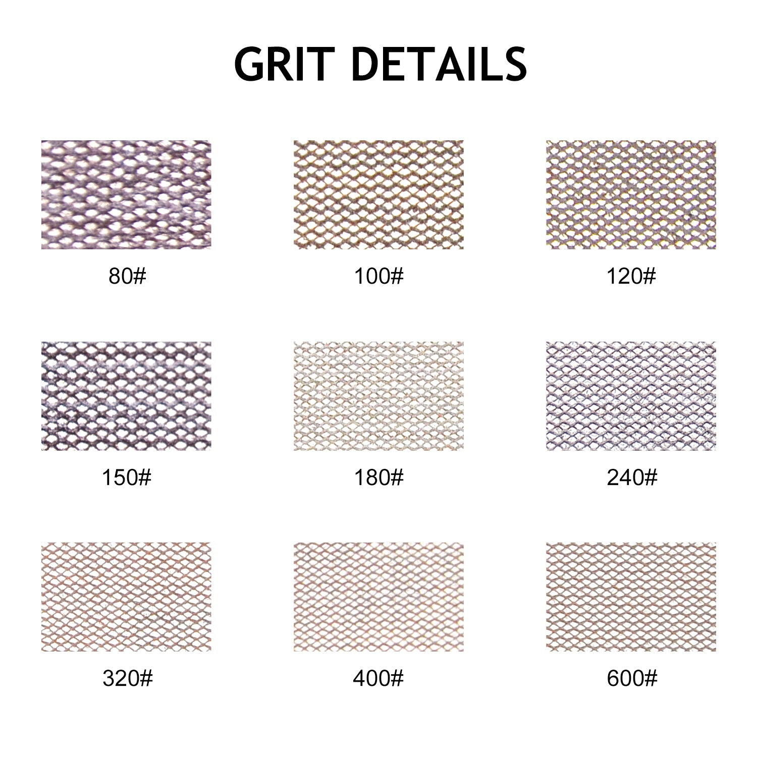 3 x 8" (70 x 198mm) Hook & Loop or Clip on Sander Pads,Mesh Dust Free Sandpaper (80-600), 1 PC